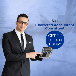 Professional Chartered Accountant with Calculator