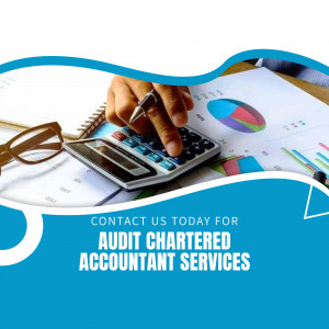 Image depicting audit and accounting services with a calculator, charts, and a pen.