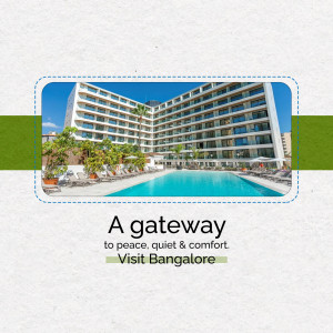 Hotel with a swimming pool in Bangalore