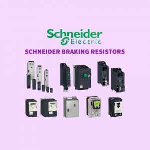 Image of Schneider Electric braking resistors for industrial applications.