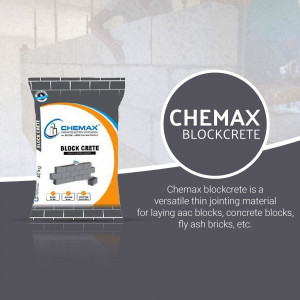 Package of Chemax Blockcrete with product information