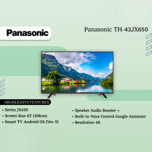Panasonic TH-43JX650 43 inch Smart TV with Android OS