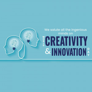 Illustration of heads with lightbulbs inside, celebrating creativity and innovation.