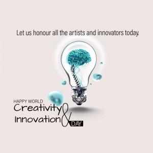 Lightbulb with a brain inside, celebrating creativity and innovation
