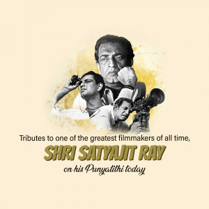 Tribute to filmmaker Satyajit Ray on his Punyathithi