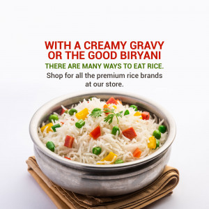 A bowl of creamy biryani rice with vegetables