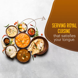 A variety of Indian dishes arranged on a grey surface with text overlay.