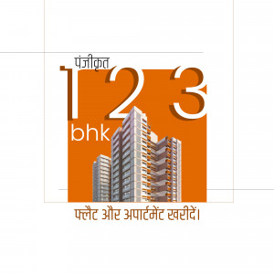 Image of Panjikrit apartments with 1, 2, and 3 BHK options.
