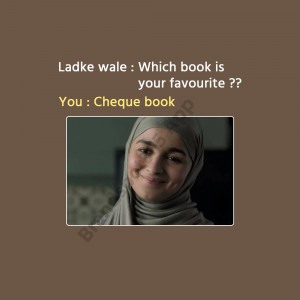 Meme with a woman smiling and text about favorite books