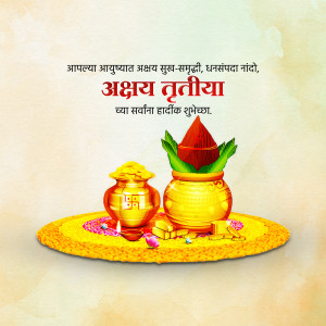 Image depicting Akshaya Tritiya festival with traditional items.