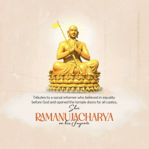 Sri Ramanuja Acharya Jayanti Template