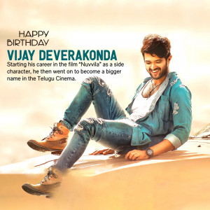 Image of Vijay Deverakonda celebrating his birthday