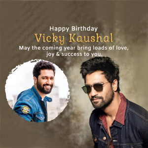 Birthday wish for Vicky Kaushal with his photos