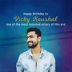 Vicky Kaushal birthday greeting image