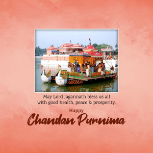 Chandan Purnima celebration with Lord Jagannath's boat procession