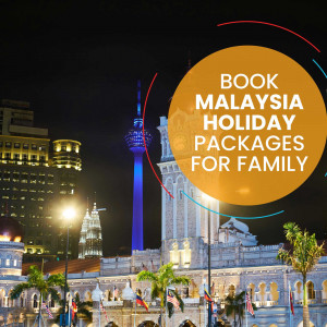 Malaysia Holiday Packages Advertisement with Kuala Lumpur Skyline