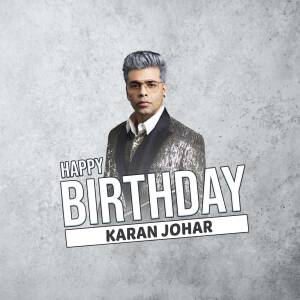 Karan Johar Birthday Wish Image For Google Business Profile