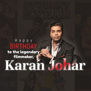 Karan Johar Birthday Wish Social Media Post For WhatsApp