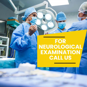 Medical team in operating room promoting neurological examinations