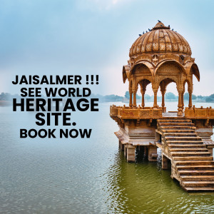 Jaisalmer Fort and Lake Palace, Rajasthan, India