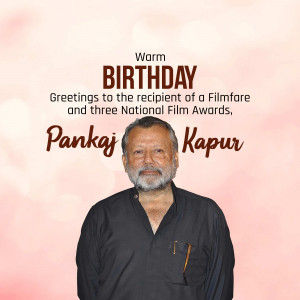 Pankaj Kapur birthday greeting image