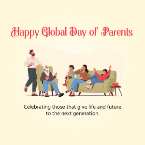 Illustration of a family celebrating Global Day of Parents