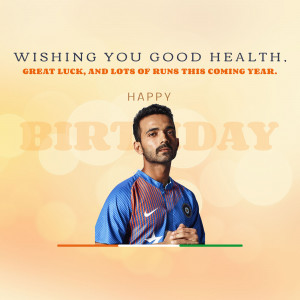 Image of Virat Kohli with a birthday wish message.