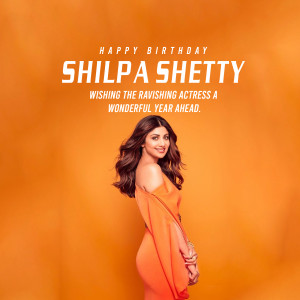 Shilpa Shetty birthday greeting image