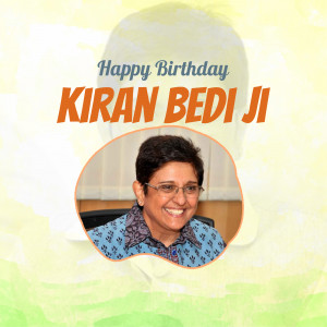 Birthday greeting for Kiran Bedi Ji