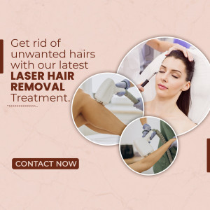 Woman receiving laser hair removal treatment