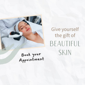 Woman receiving a facial treatment at a spa