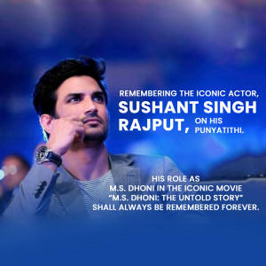 Sushant Singh Rajput - Remembering The Iconic Actor Artwork For Google Business Profile