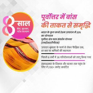 Infographic highlighting 8 years of power sector development in Eastern India