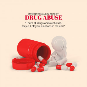Image depicting the negative effects of drug abuse with a fallen pill bottle and a distressed figure.