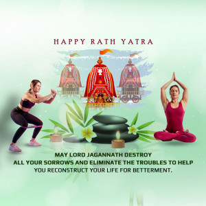 Rath Yatra festival with yoga and wellness elements