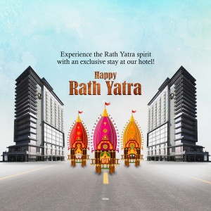 Rath Yatra celebration with hotel promotion