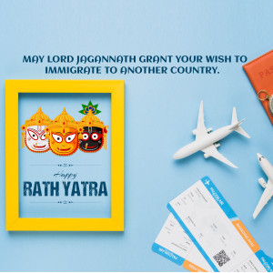 Rath Yatra themed image with travel elements