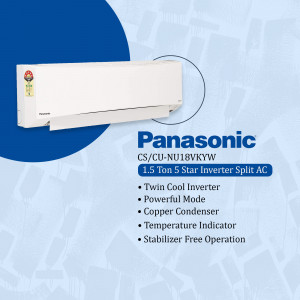 Panasonic Split AC - CS/CU-NU18VKYW model