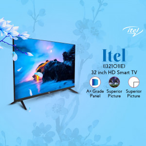 Itel 32 inch HD Smart TV with vibrant display and sleek design