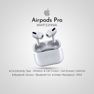 Apple AirPods Pro with charging case, model MWP22HN/A