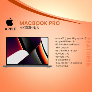 Apple MacBook Pro MK193HN/A laptop with specifications listed