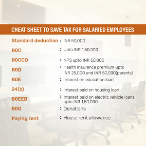 Tax saving options for salaried individuals in India