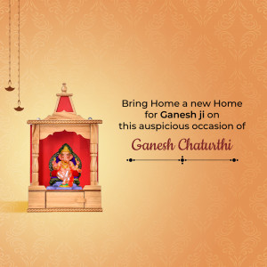 Ganesh Chaturthi Home Blessing Image For X