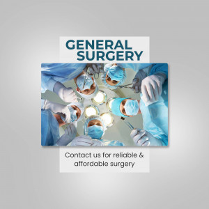 Surgical team performing an operation in a modern operating room