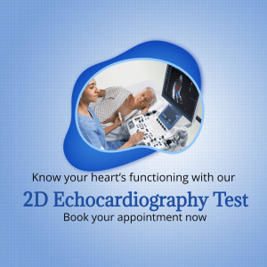 Doctor performing 2D Echocardiography test on a patient