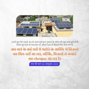 Solar Panels And Electricity Generation In Gujarat Banner For Facebook