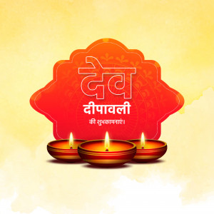 Diwali celebration with lit diyas and decorative background