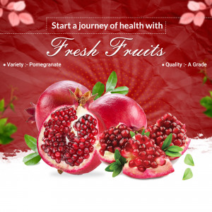 Close-up of fresh, ripe pomegranates with seeds visible