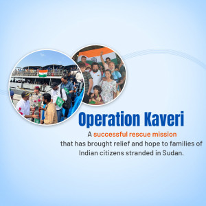 Image depicting the successful Operation Kaveri rescue mission bringing Indian citizens home from Sudan.
