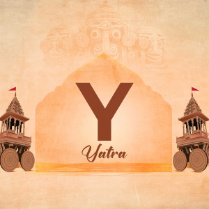 Image depicting the letter 'Y' with Indian architectural elements and the word 'Yatra'.